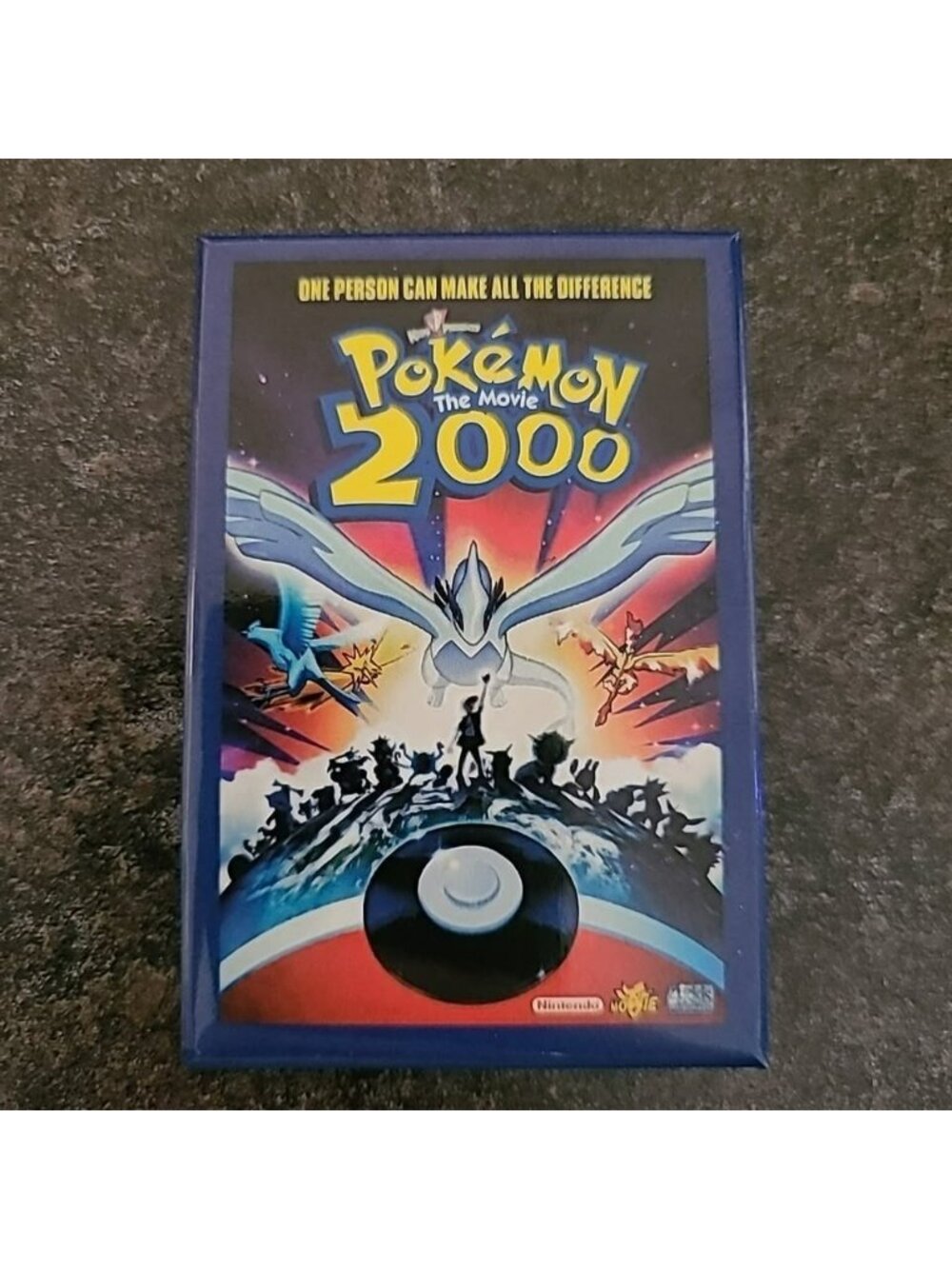 VTG Retro Pokémon The Movie 2000 Promo Pinback Button Movie Theater Employee